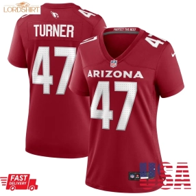 Ezekiel Turner Arizona Cardinals  Women's Team Game Jersey    Cardinal