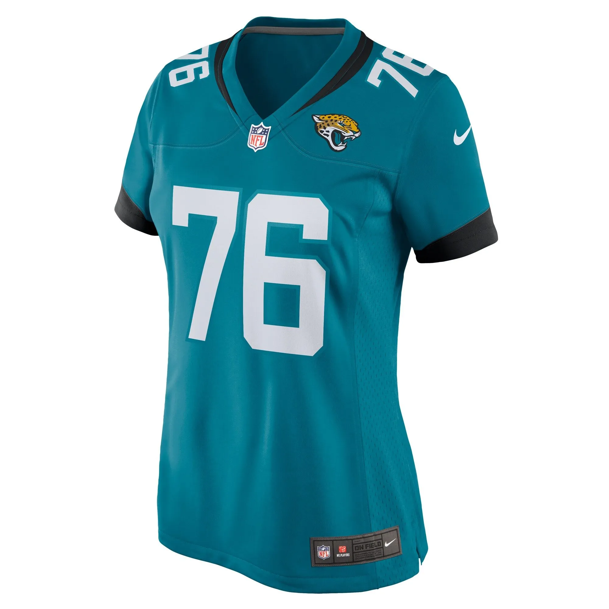 Ezra Cleveland Jacksonville Jaguars  Women's  Game Jersey -  Teal