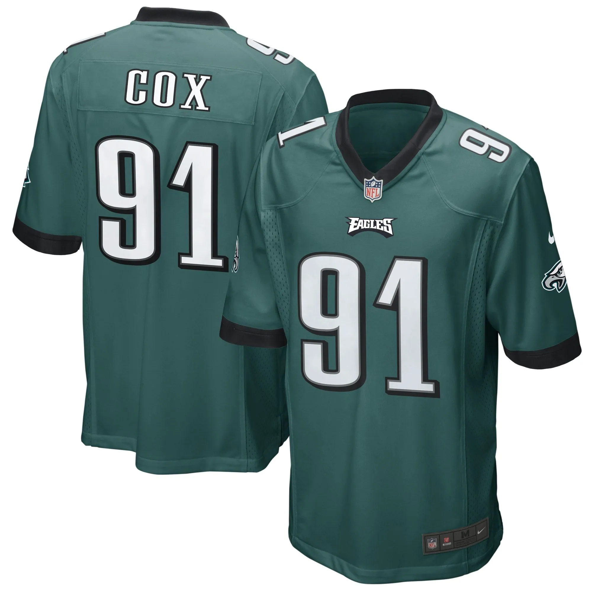 Fletcher Cox Philadelphia Eagles  Game Jersey - Midnight Green