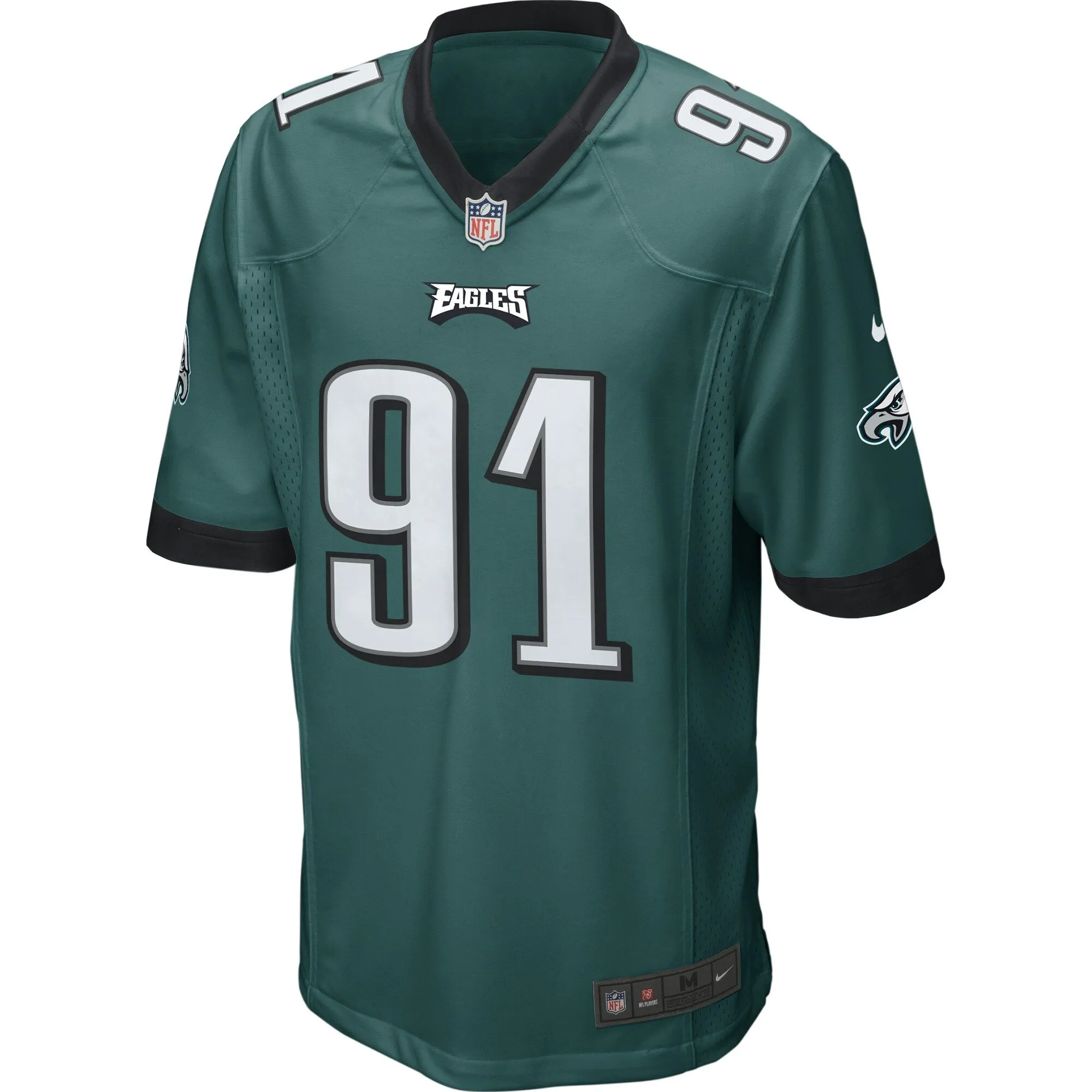 Fletcher Cox Philadelphia Eagles  Game Jersey - Midnight Green