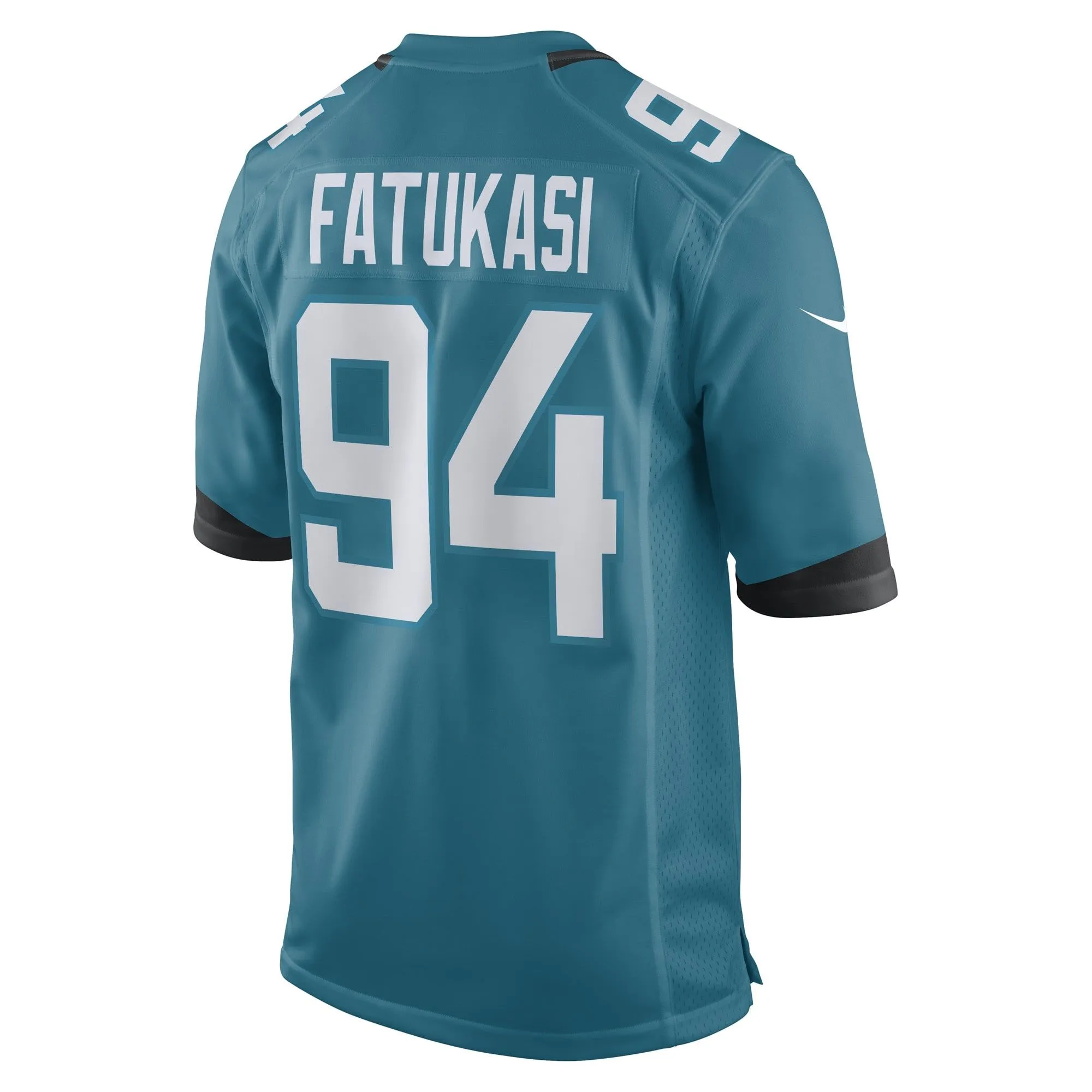 Folorunso Fatukasi Jacksonville Jaguars  Game Player Jersey - Teal