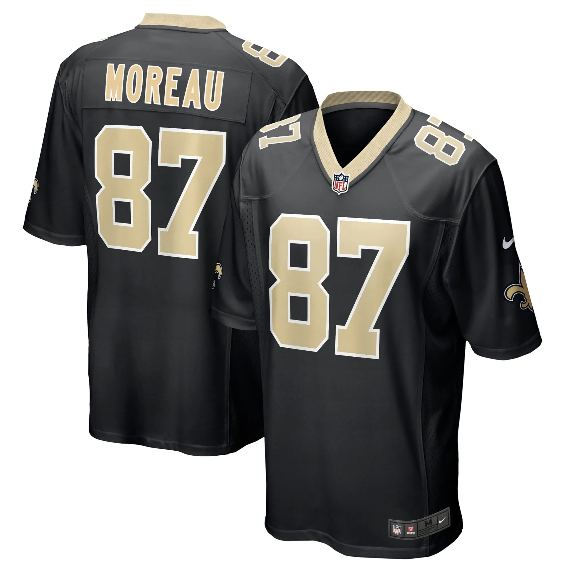 Foster Moreau New Orleans Saints  Game Jersey - Black