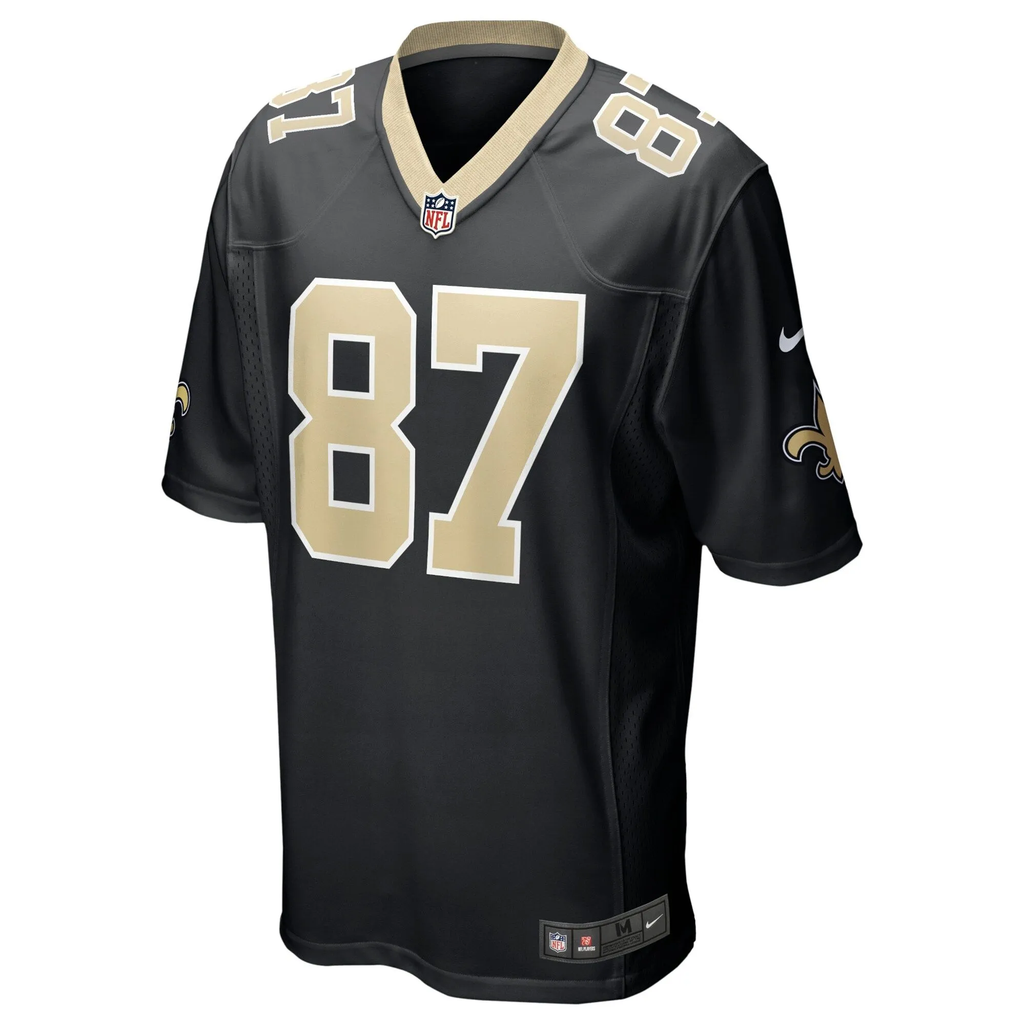 Foster Moreau New Orleans Saints  Game Jersey - Black