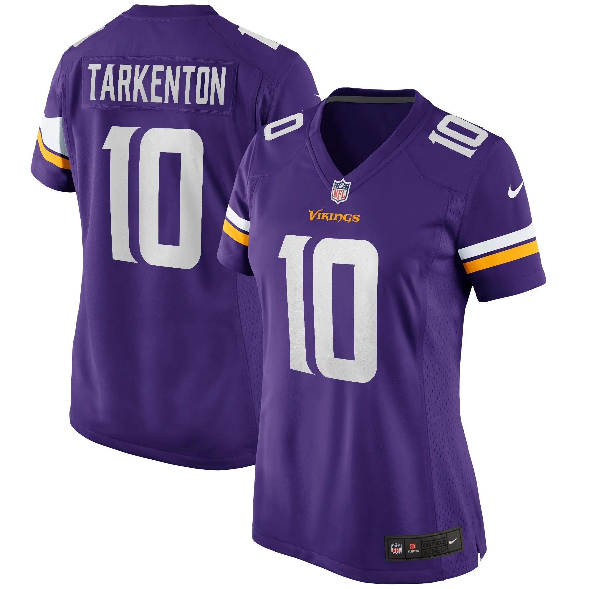 Fran Tarkenton Minnesota Vikings  Women's Game Retired Player Jersey - Purple