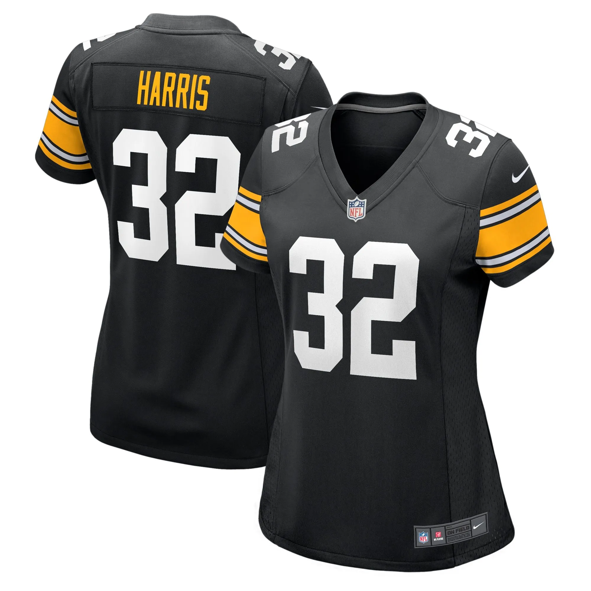 Franco Harris Pittsburgh Steelers  Women's Alternate Retired Player Jersey - Black