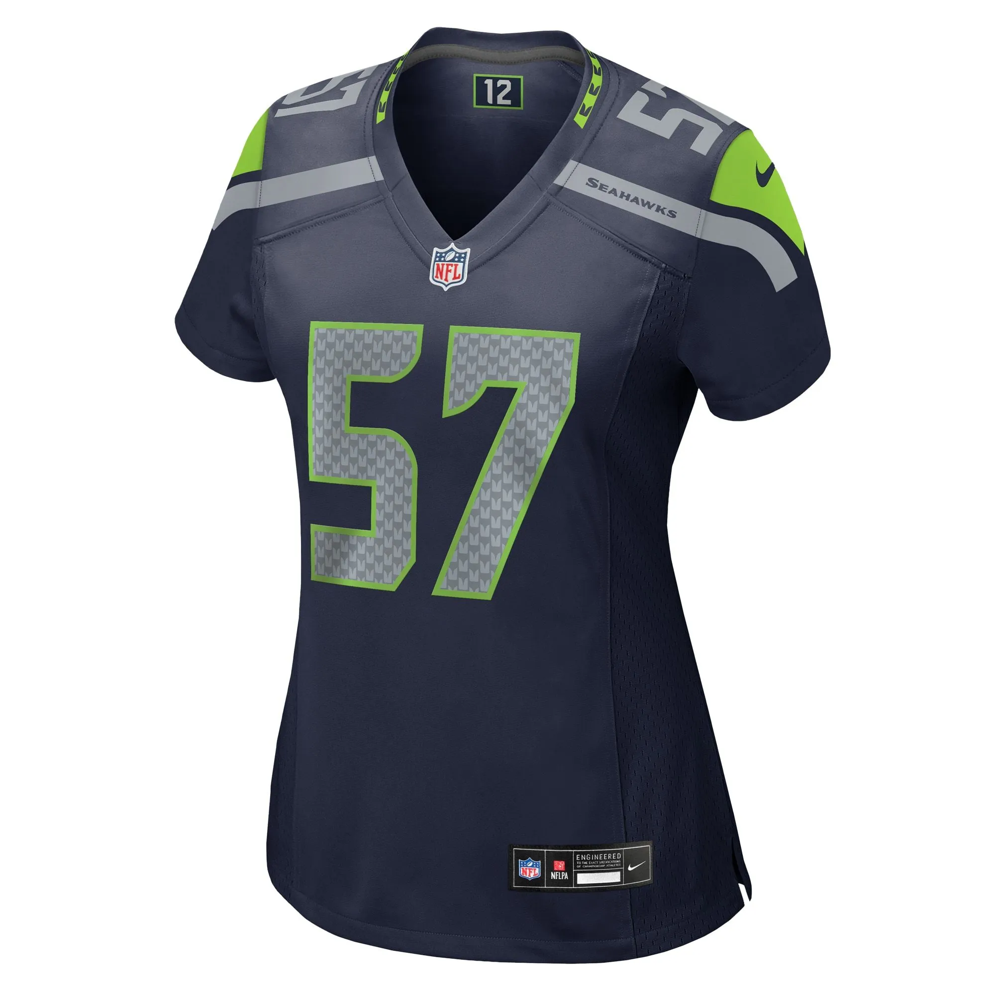 Frank Clark Seattle Seahawks  Women's  Game Jersey - College Navy