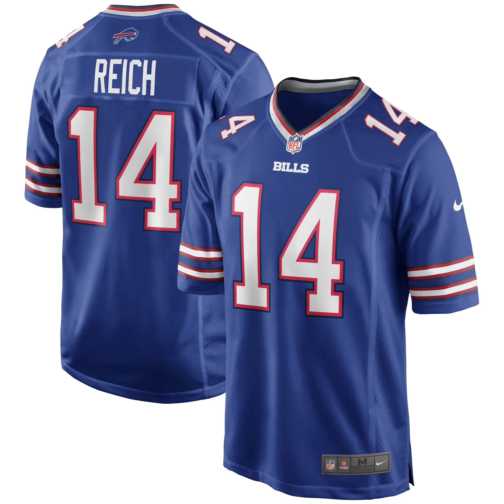 Frank Reich Buffalo Bills  Game Retired Player Jersey - Royal