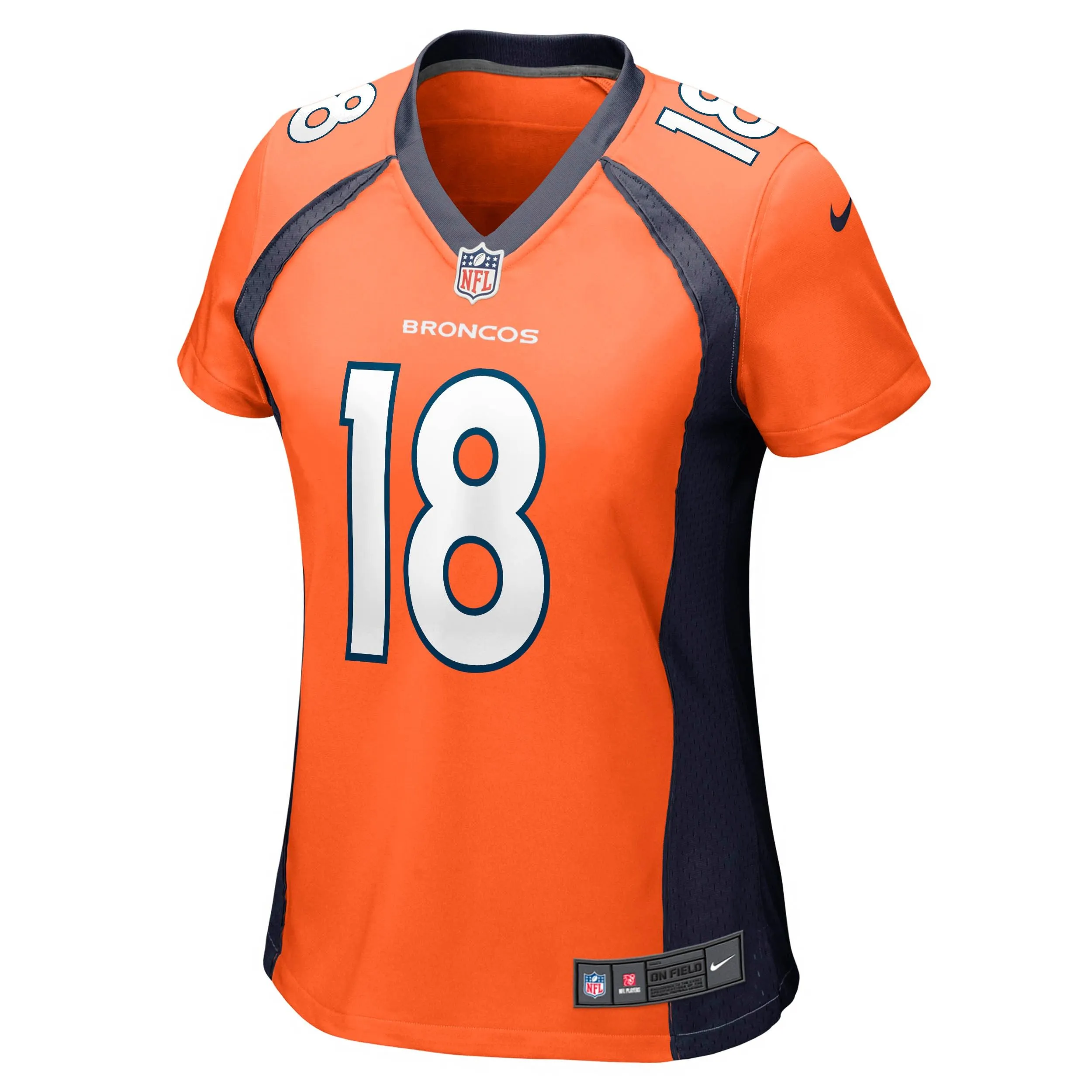 Frank Tripucka Denver Broncos  Women's Retired Player Jersey - Orange