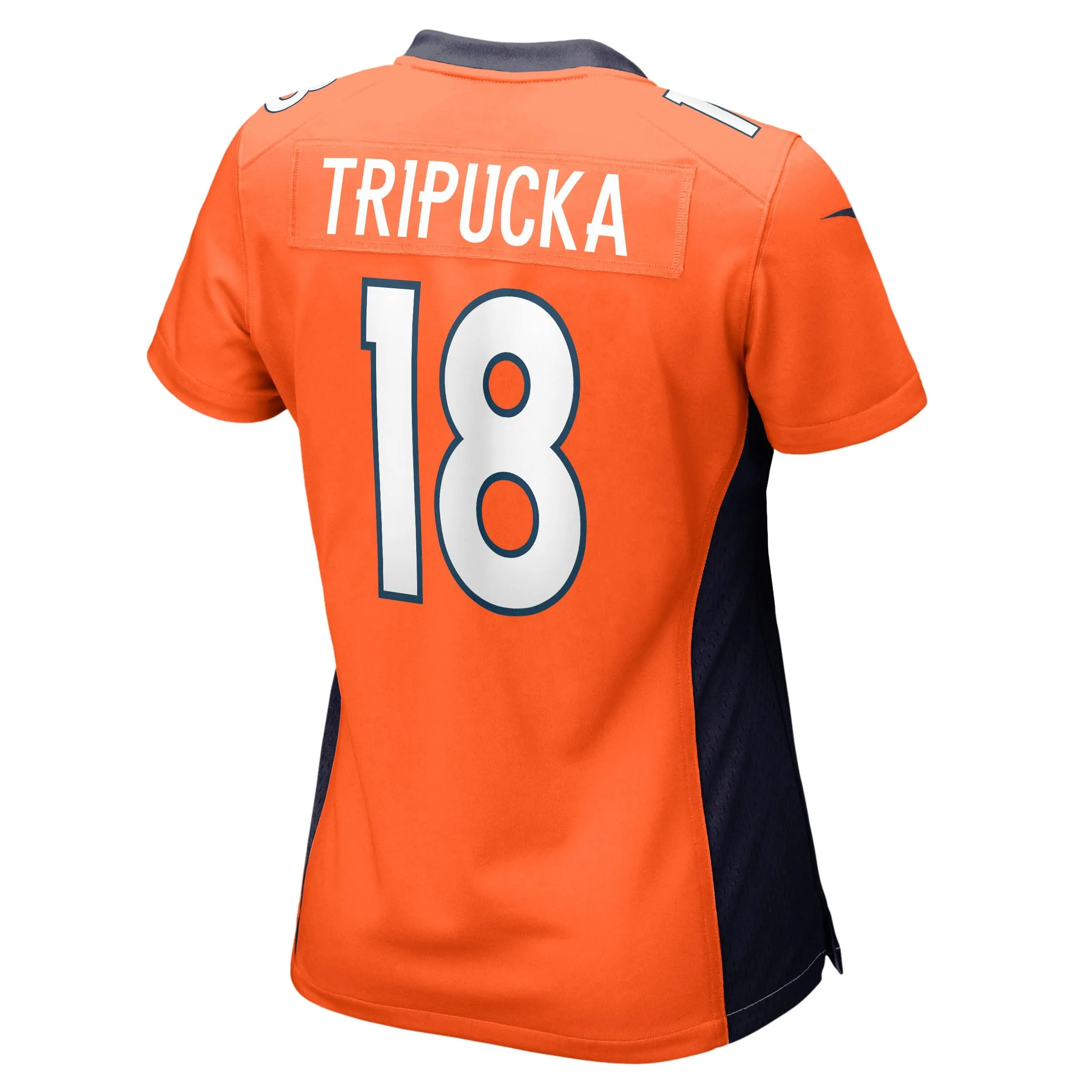 Frank Tripucka Denver Broncos  Women's Retired Player Jersey - Orange