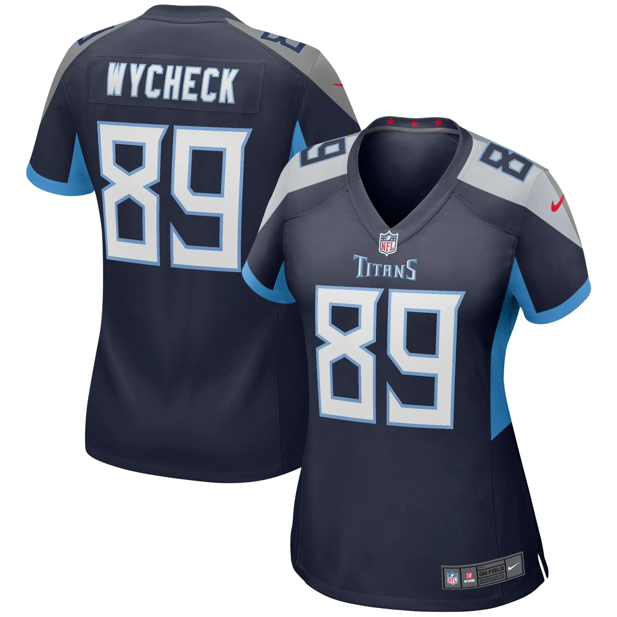 Frank Wycheck Tennessee Titans  Women's Game Retired Player Jersey - Navy