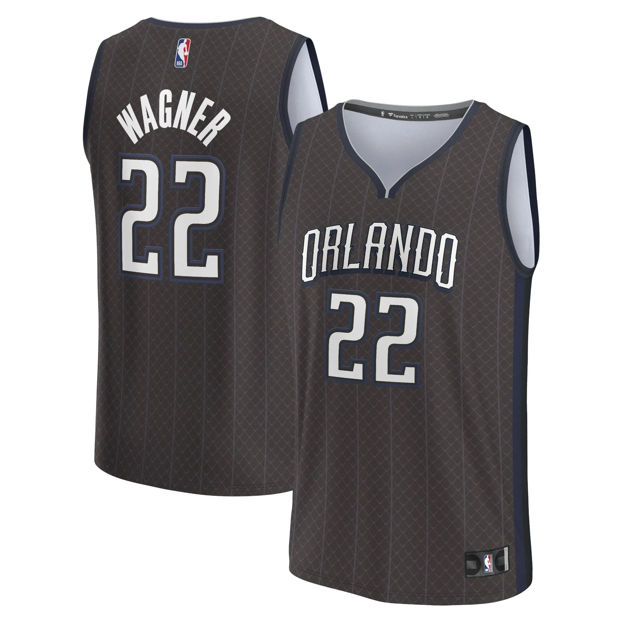 Franz Wagner Orlando Magic Fanatics Branded Fastbreak Jersey - City Edition - Black