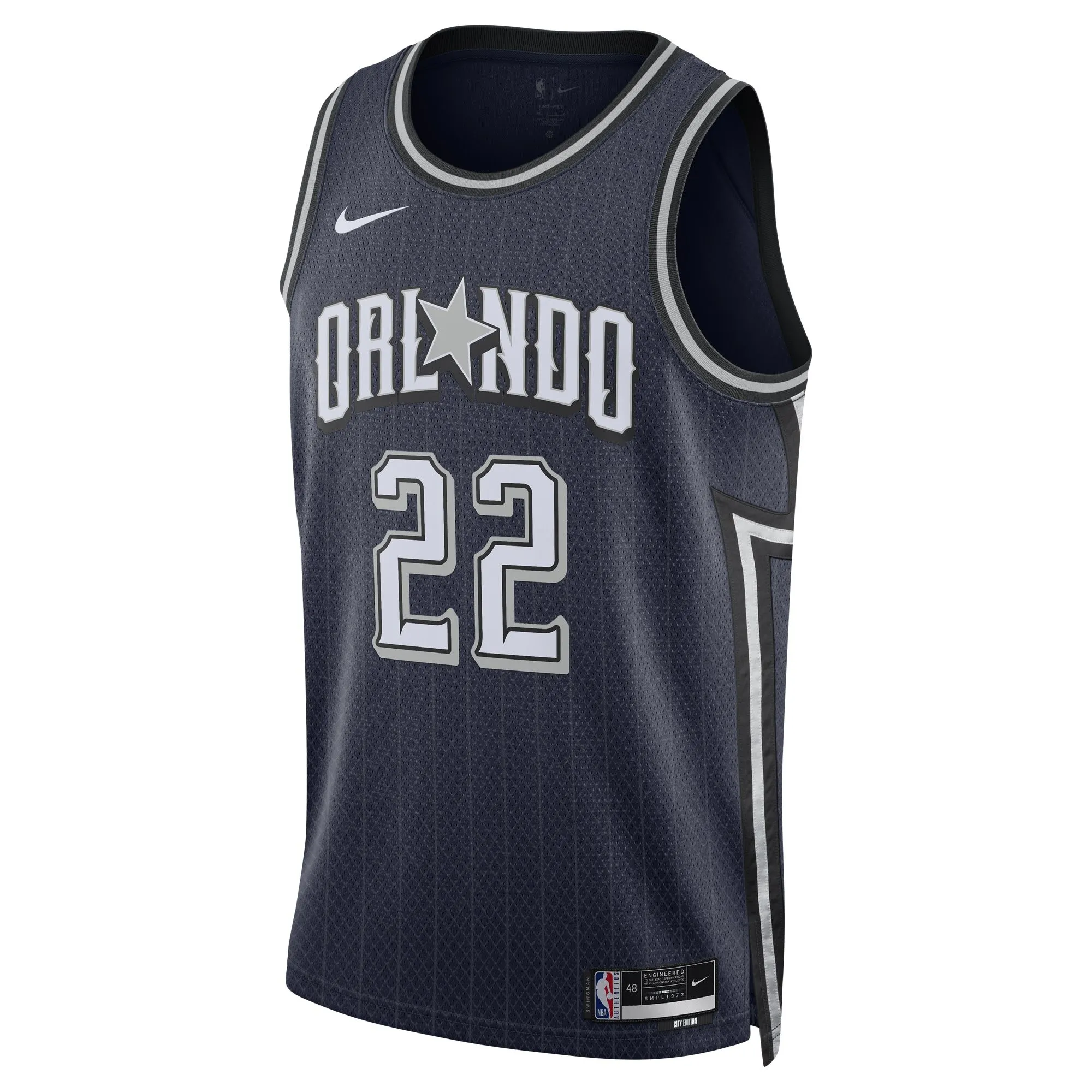 Franz Wagner Orlando Magic  Unisex 2023/24 Swingman Jersey - Navy - City Edition