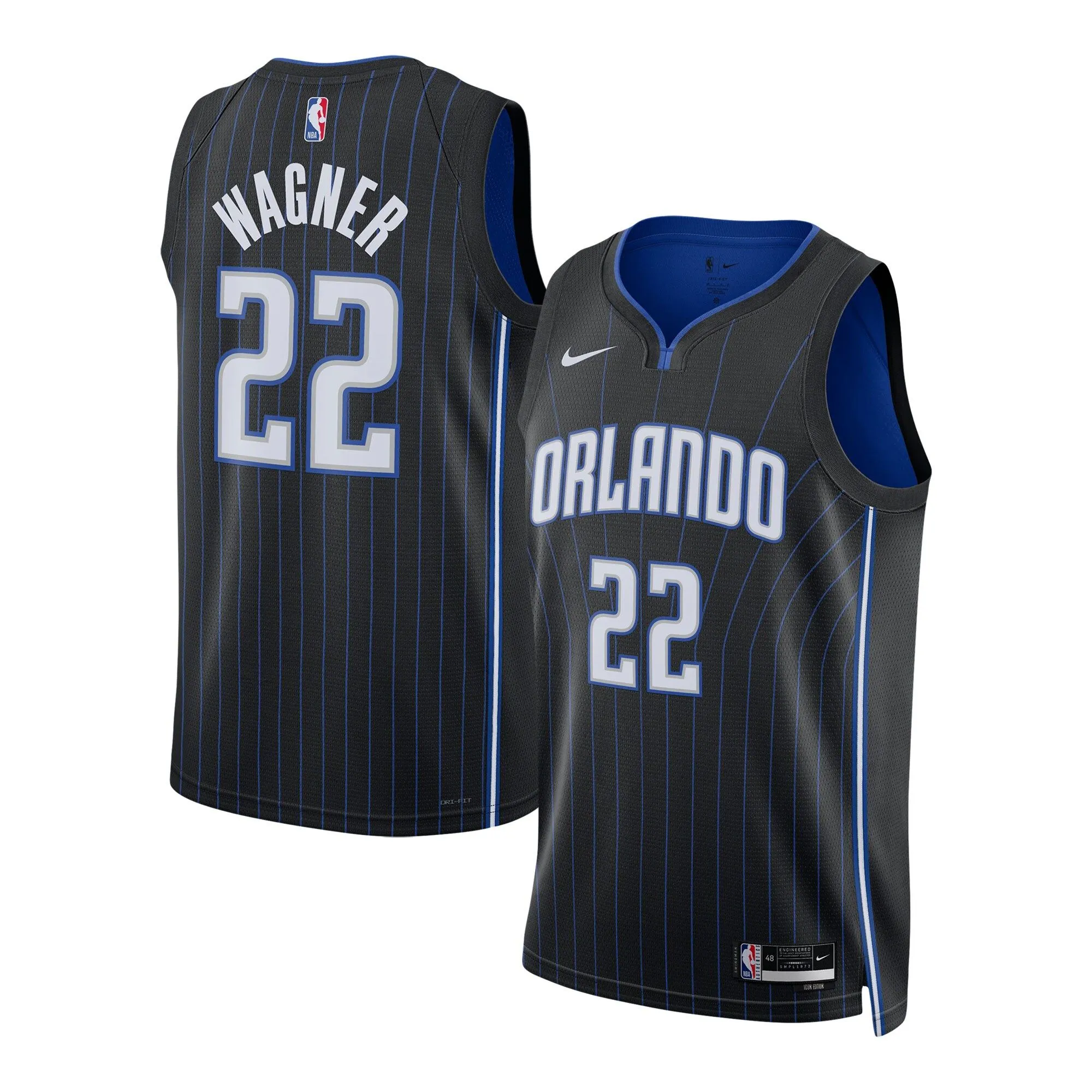 Franz Wagner Orlando Magic  Unisex Swingman Jersey - Icon Edition - Black