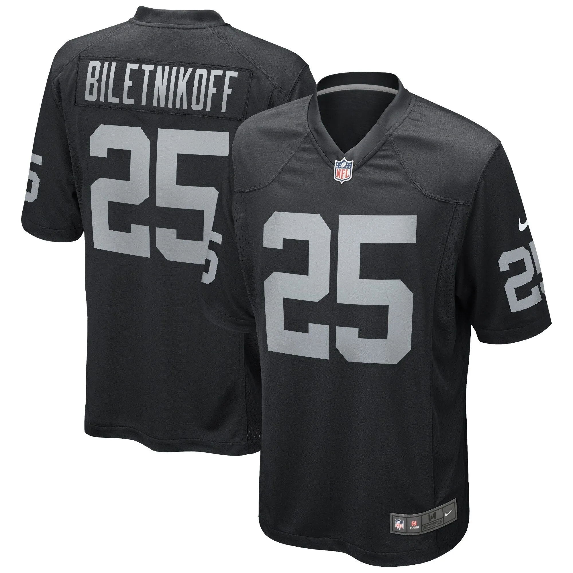 Fred Biletnikoff Las Vegas Raiders  Game Retired Player Jersey - Black