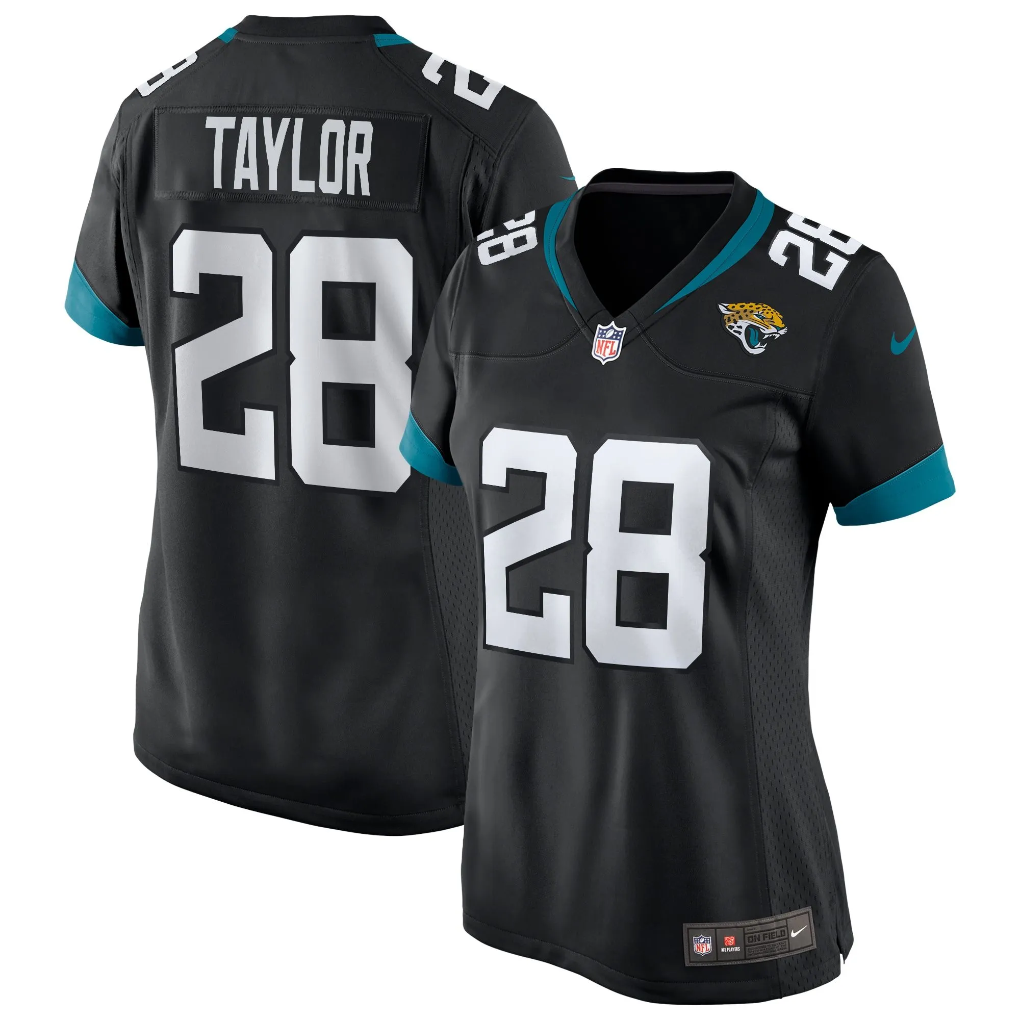 Fred Taylor Jacksonville Jaguars  Women's Game Retired Player Jersey - Black