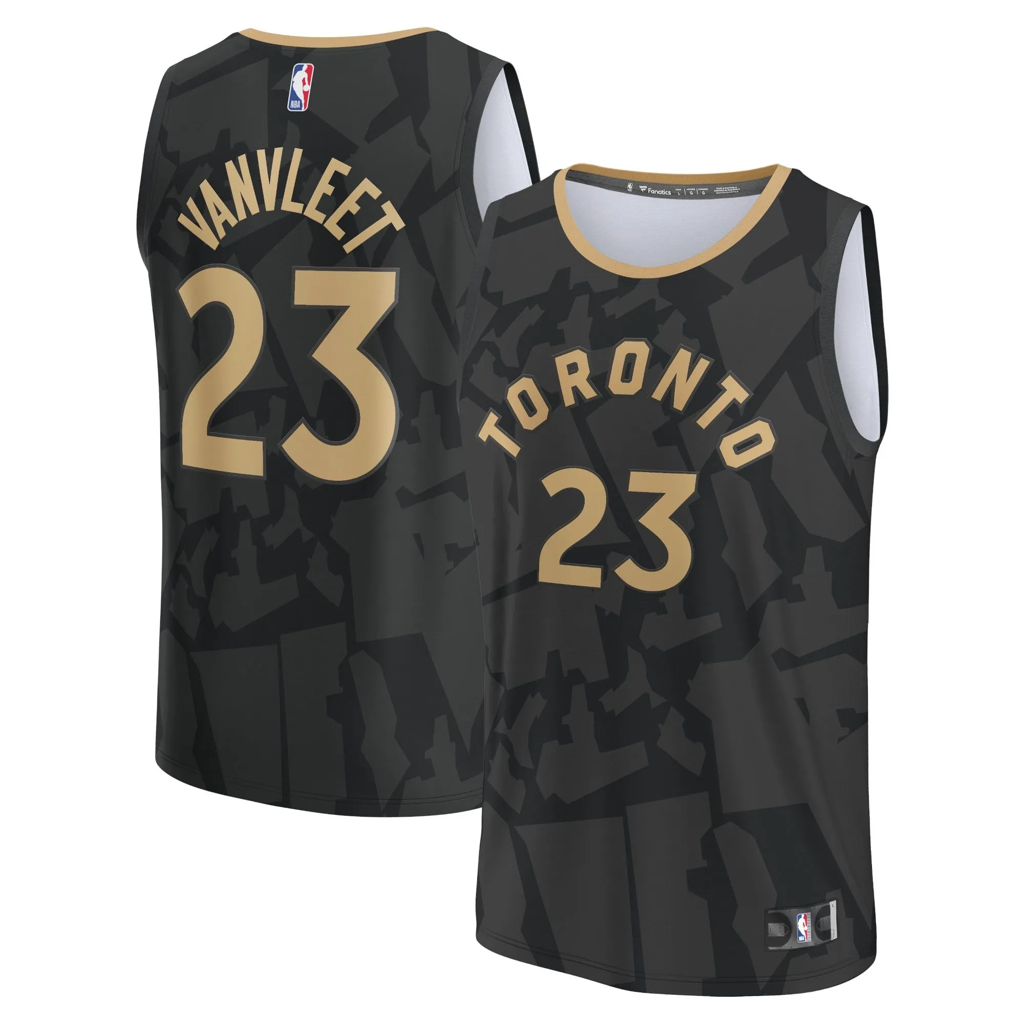 Fred VanVleet Toronto Raptors Fanatics Branded Fastbreak Jersey - City Edition - Black