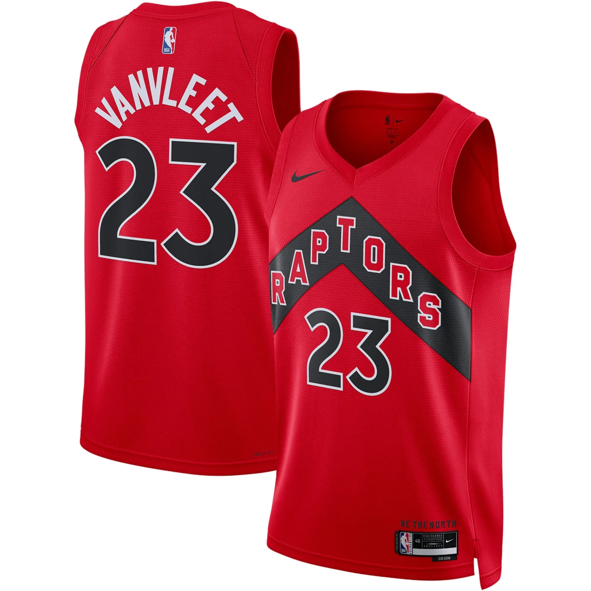 Fred VanVleet Toronto Raptors  Unisex Swingman Jersey - Icon Edition - Red