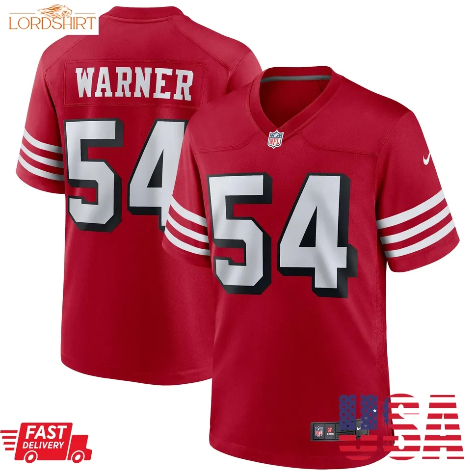 Fred Warner San Francisco 49Ers  Alternate Game Jersey   Scarlet