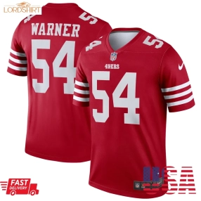 Fred Warner San Francisco 49Ers  Legend Jersey   Scarlet