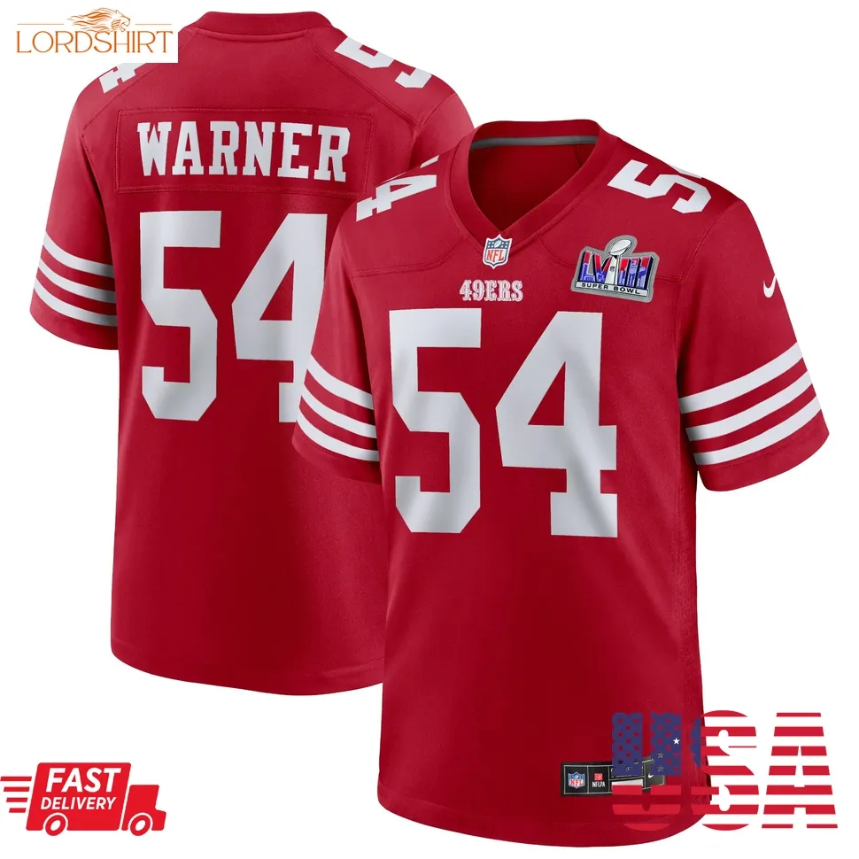 Fred Warner San Francisco 49Ers  Super Bowl Lviii Game Jersey   Scarlet