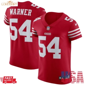 Fred Warner San Francisco 49Ers  Vapor Elite Jersey   Scarlet