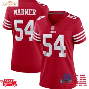 Fred Warner San Francisco 49Ers  Women's Player Jersey   Scarlet