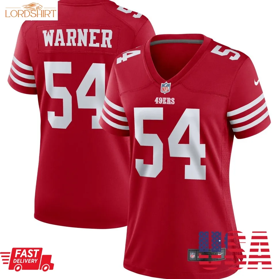 Fred Warner San Francisco 49Ers  Women's Player Jersey   Scarlet