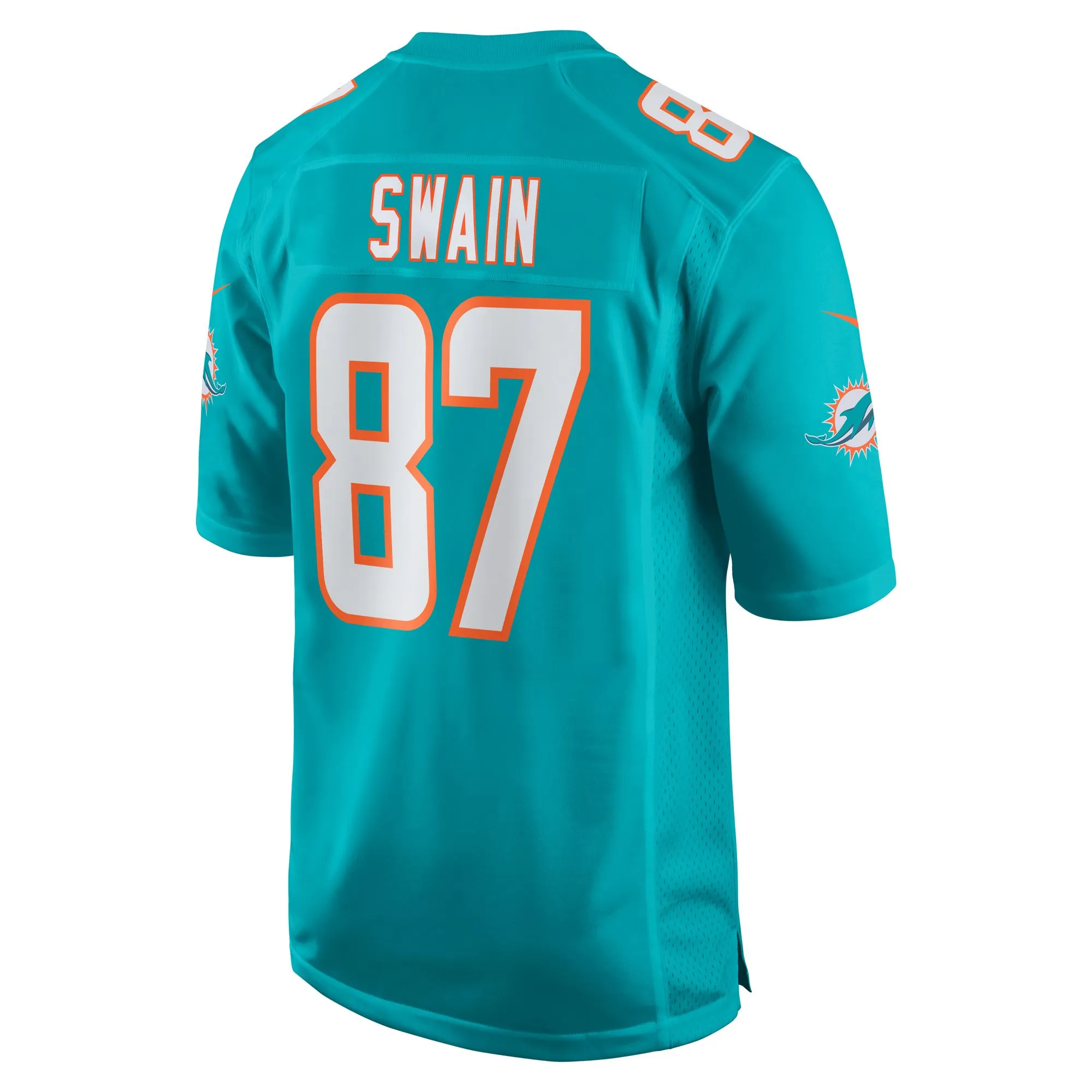 Freddie Swain Miami Dolphins   Game Jersey -  Aqua