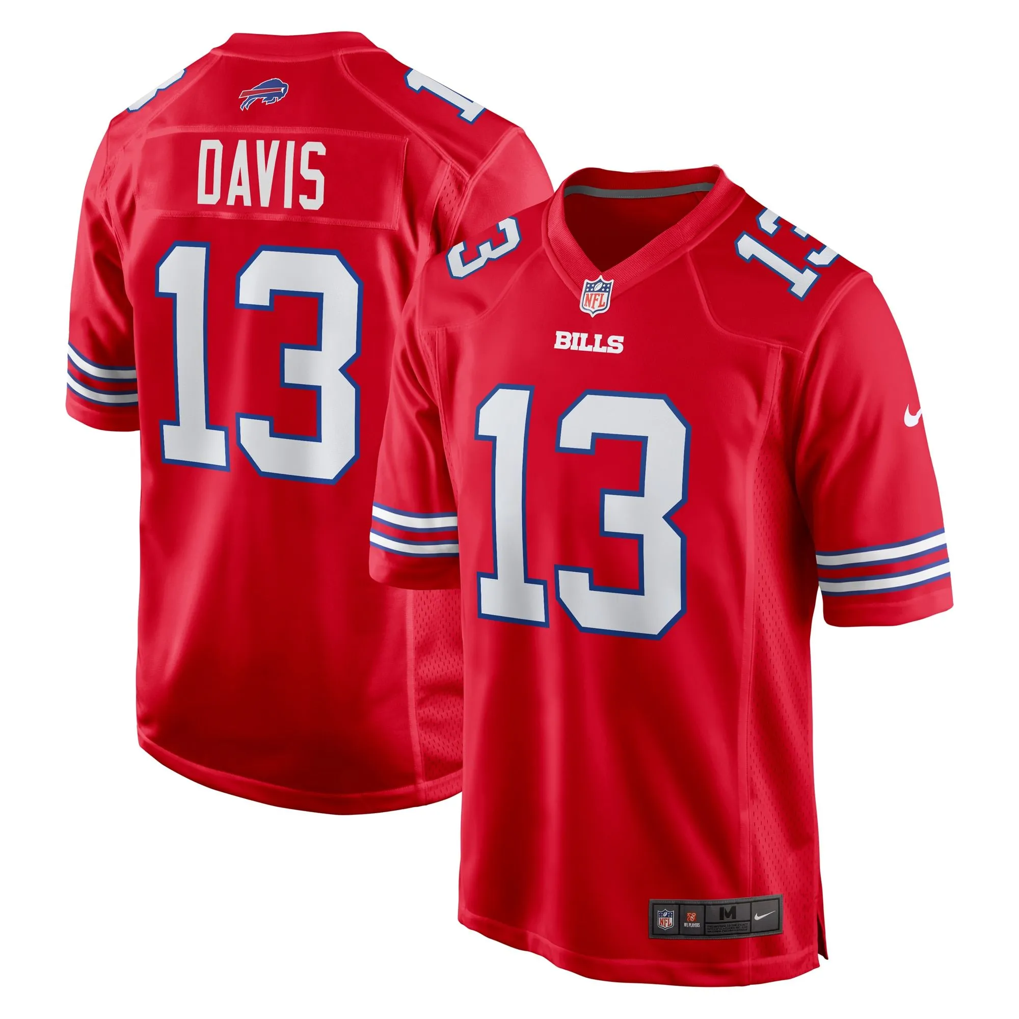 Gabe Davis Buffalo Bills  Alternate Game Jersey - Red