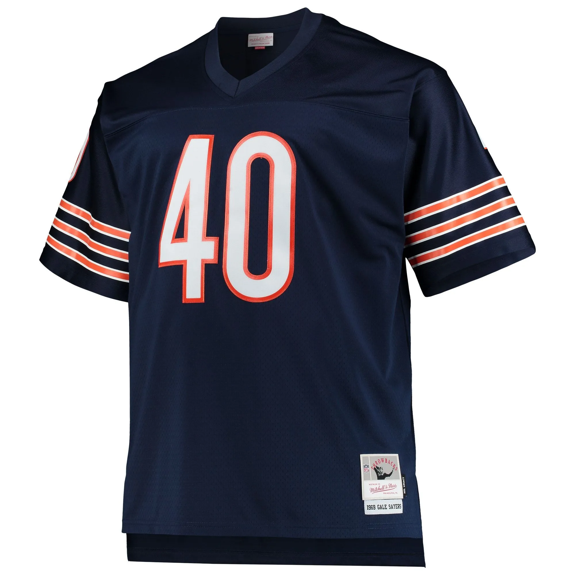 Gale Sayers Chicago Bears Mitchell & Ness Big & Tall 1969 Retired Player Replica Jersey - Navy