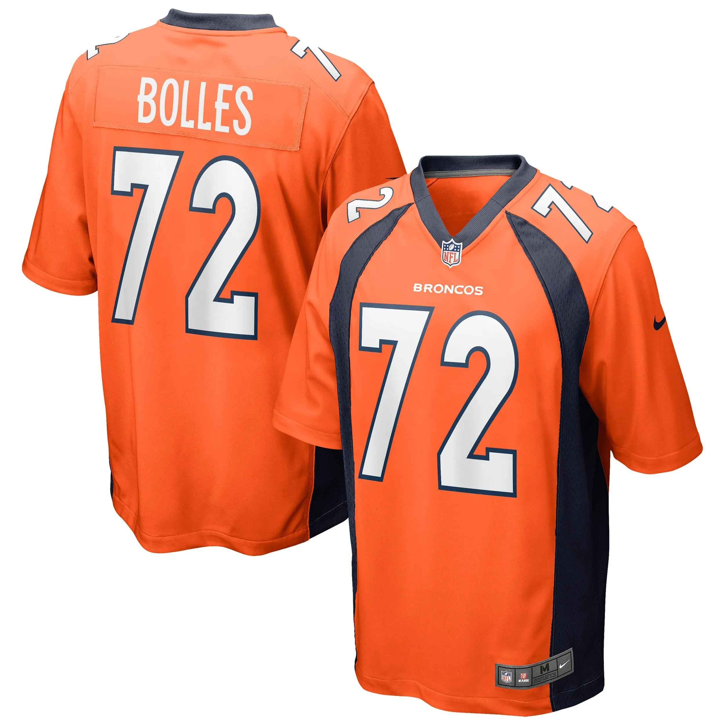 Garett Bolles Denver Broncos  Game Jersey - Orange