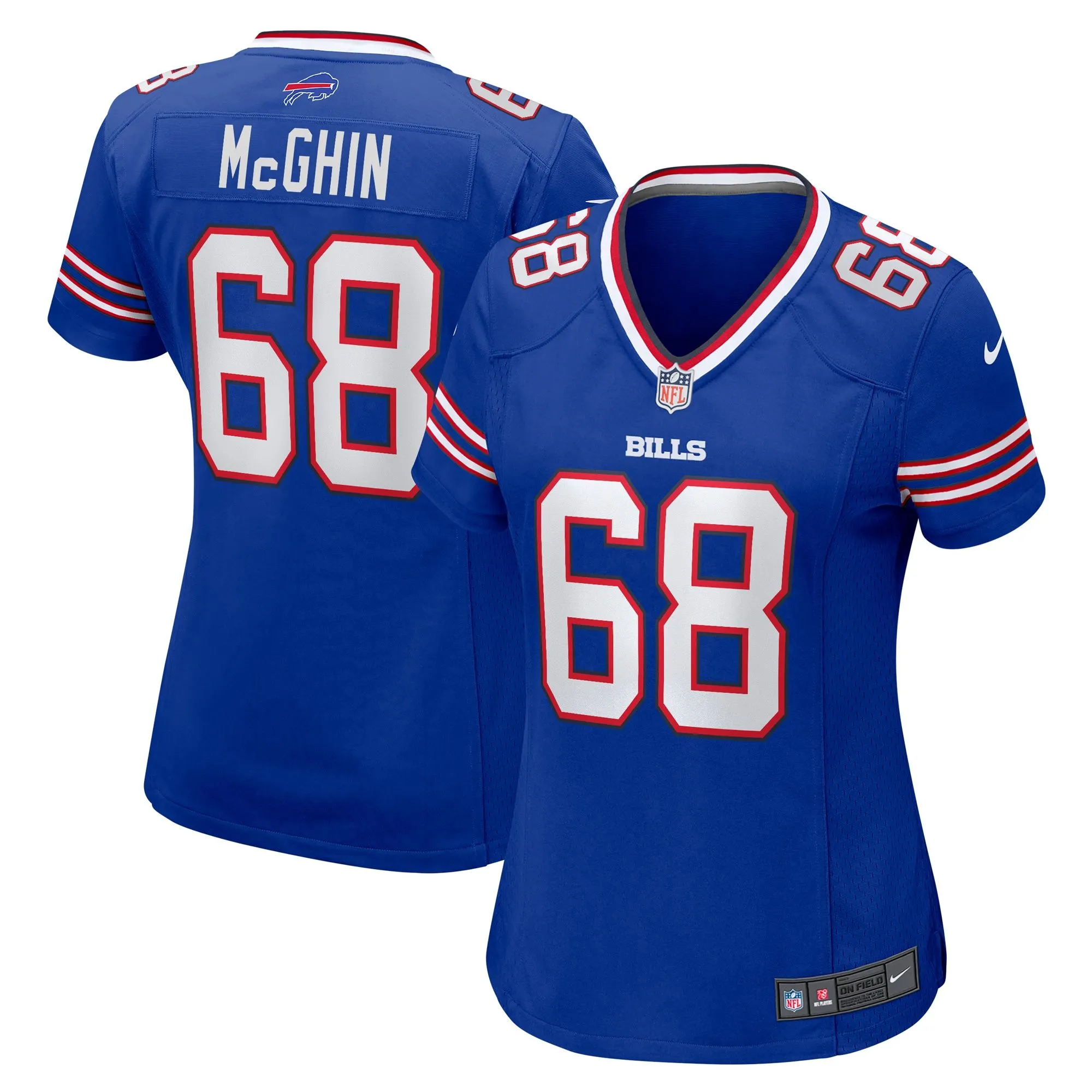 Garrett McGhin Buffalo Bills  Women's Team Game Jersey - Royal