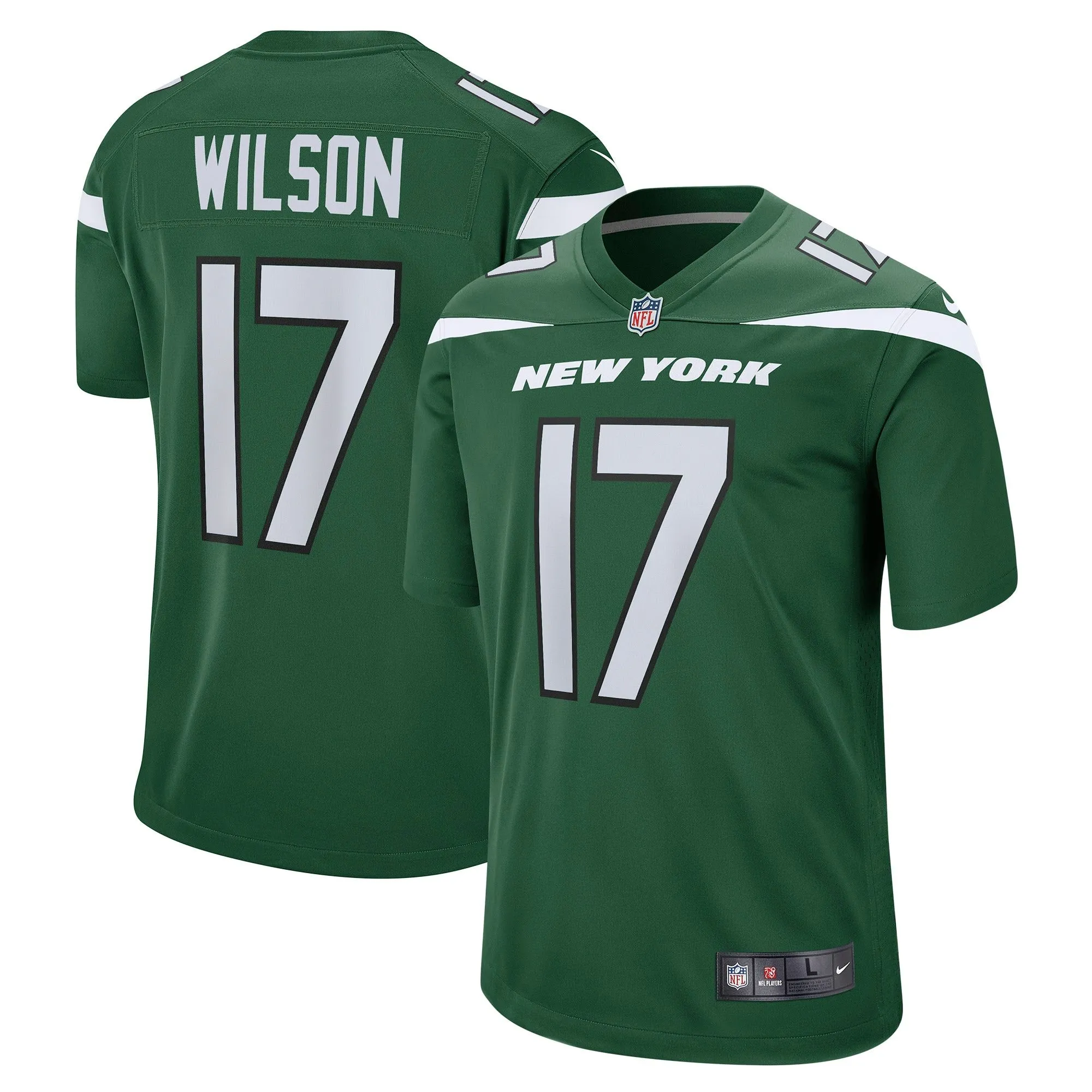 Garrett Wilson New York Jets  Player Game Jersey - Green