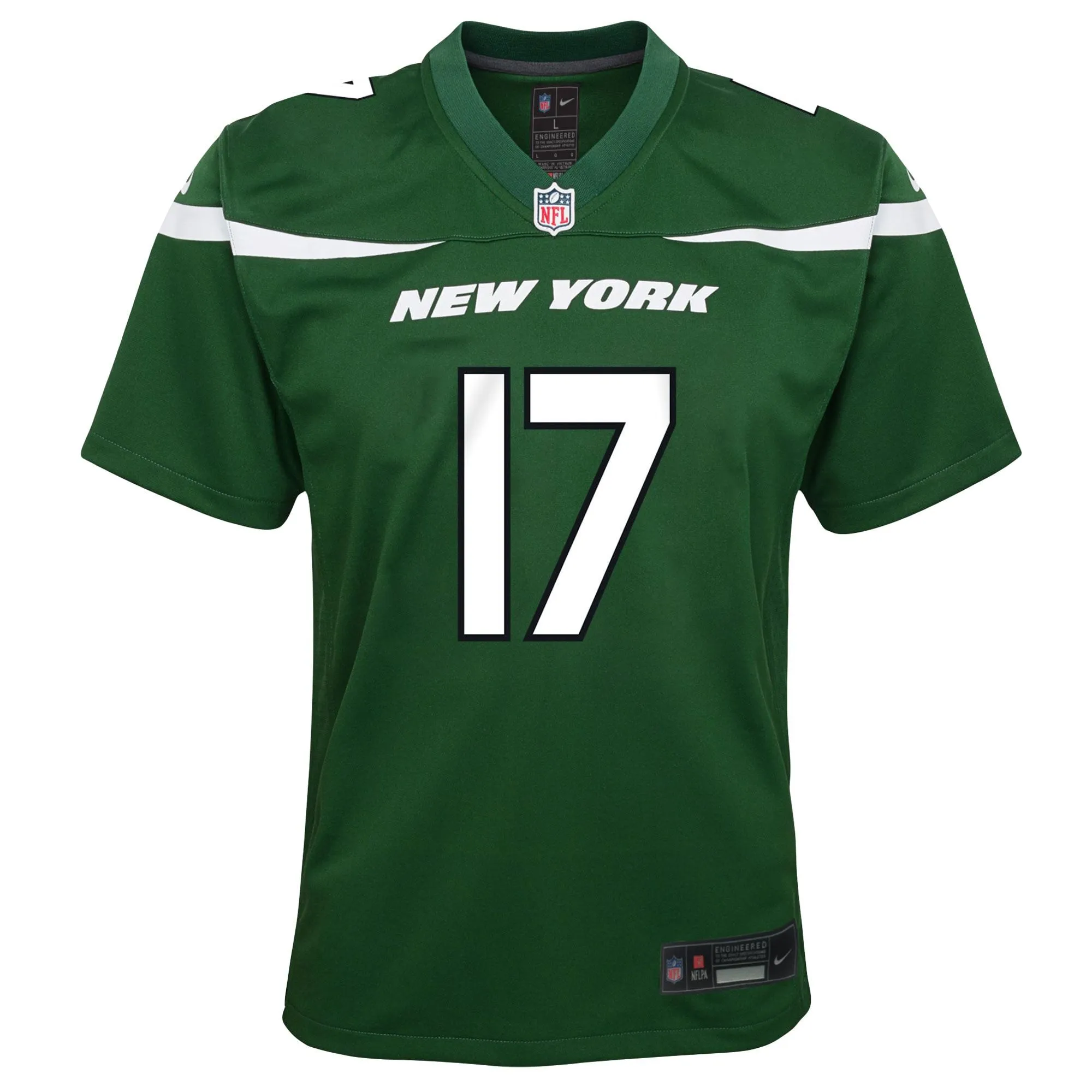 Garrett Wilson New York Jets  Youth Game Jersey - Green