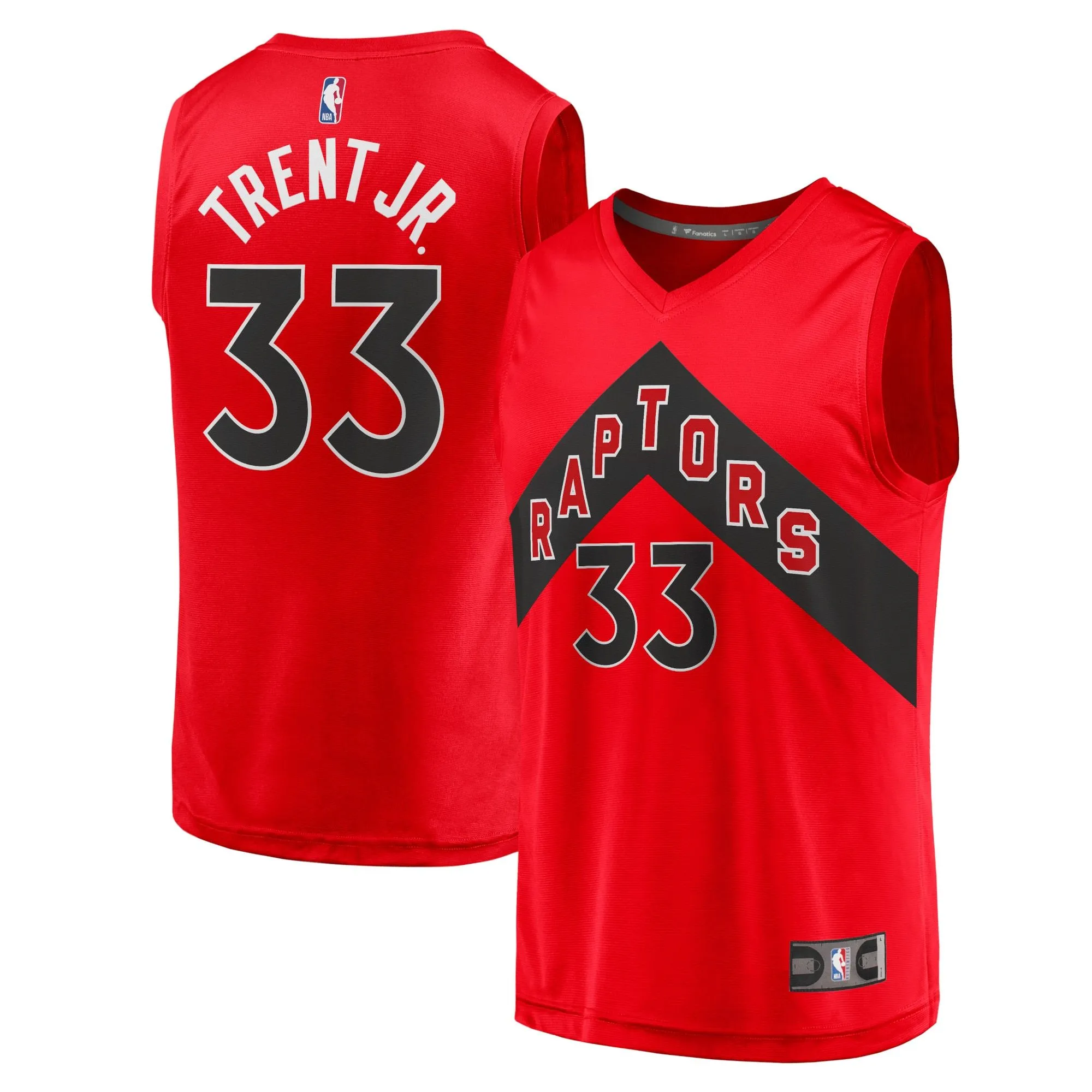 Gary Trent Jr. Toronto Raptors Fanatics Branded Fast Break Replica Jersey - Icon Edition - Red