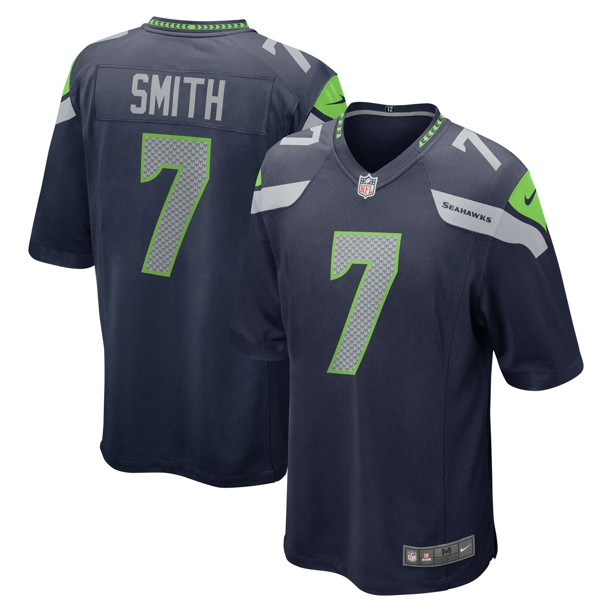 Geno Smith Seattle Seahawks  Game Jersey - College Navy