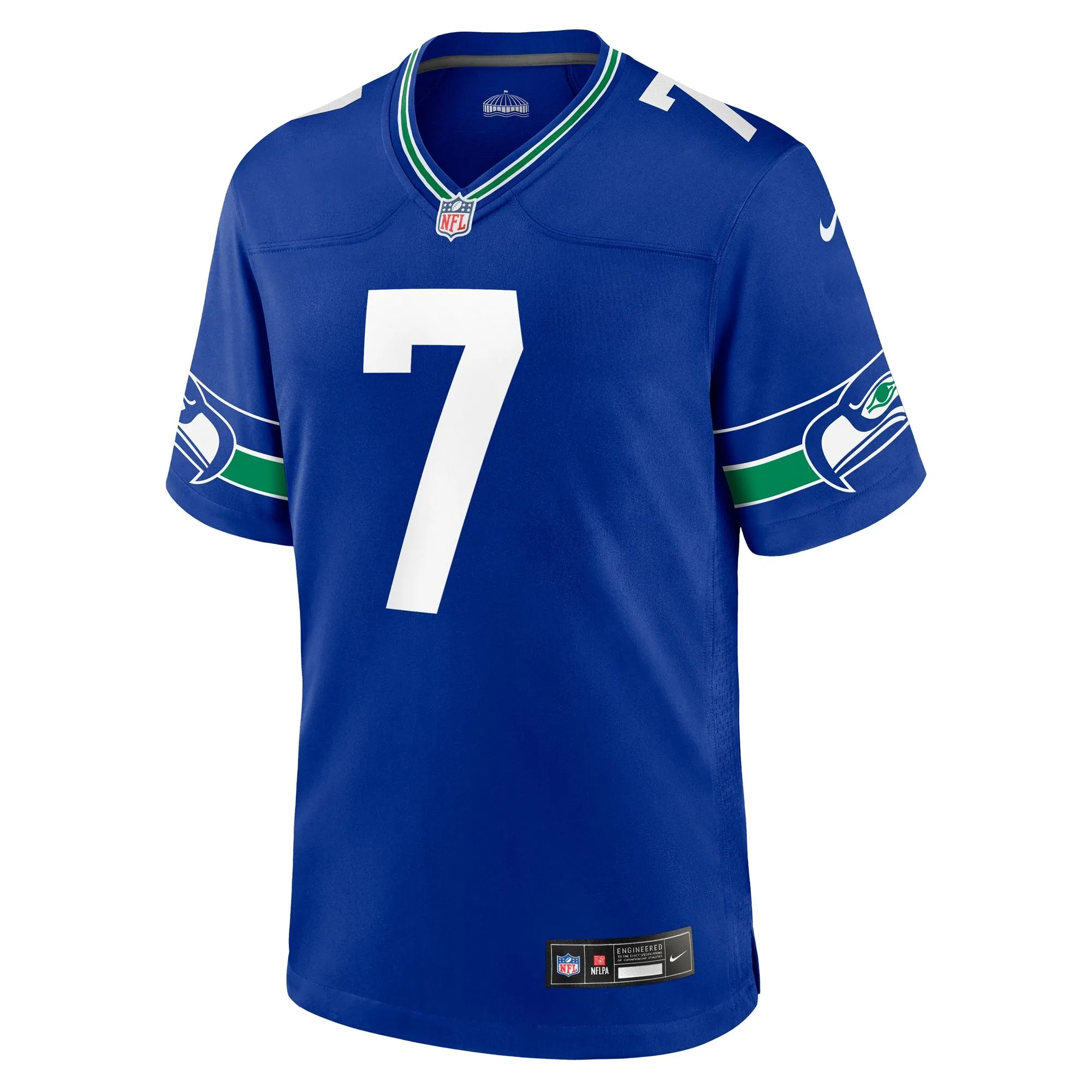 Geno Smith Seattle Seahawks  Throwback Player Game Jersey - Royal