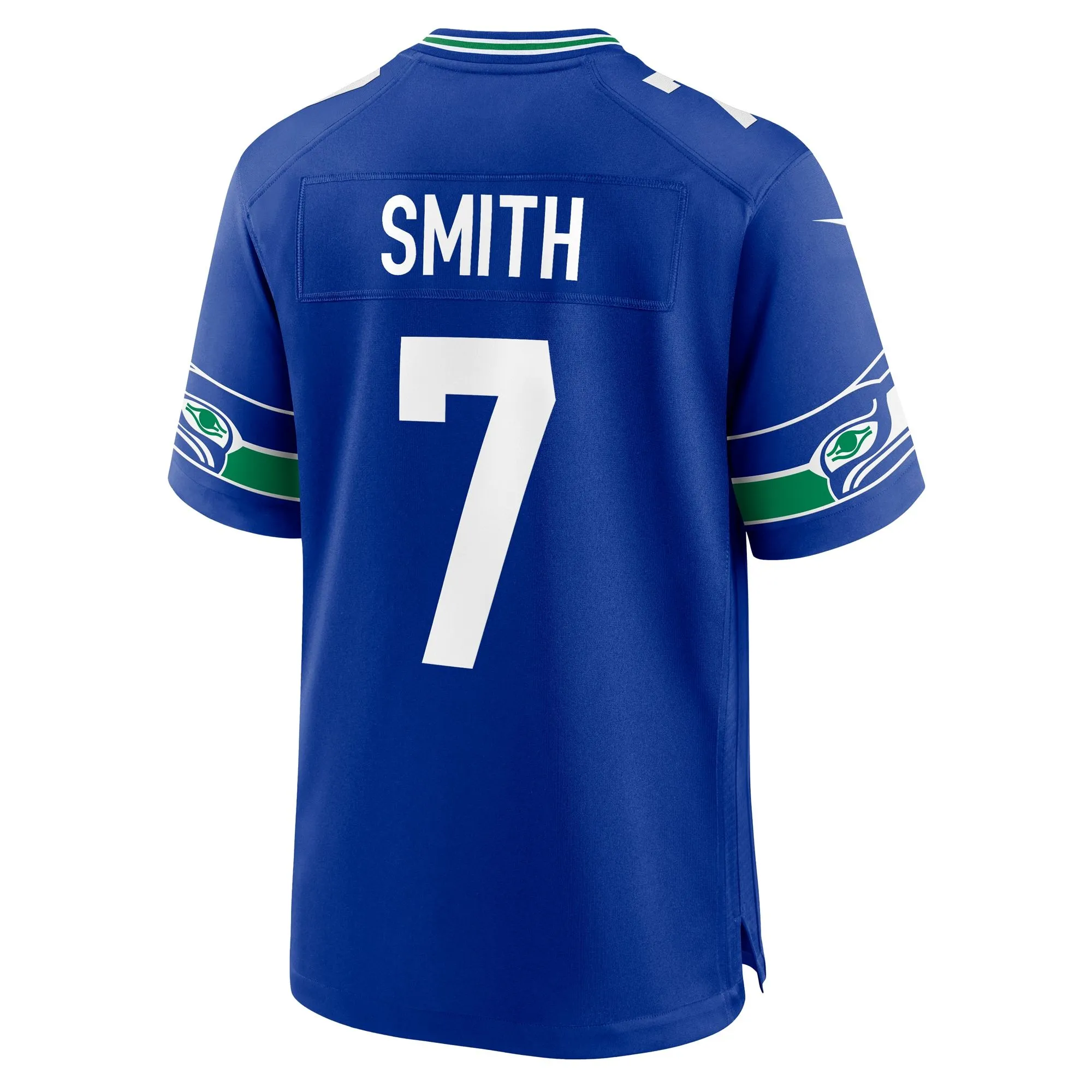 Geno Smith Seattle Seahawks  Throwback Player Game Jersey - Royal