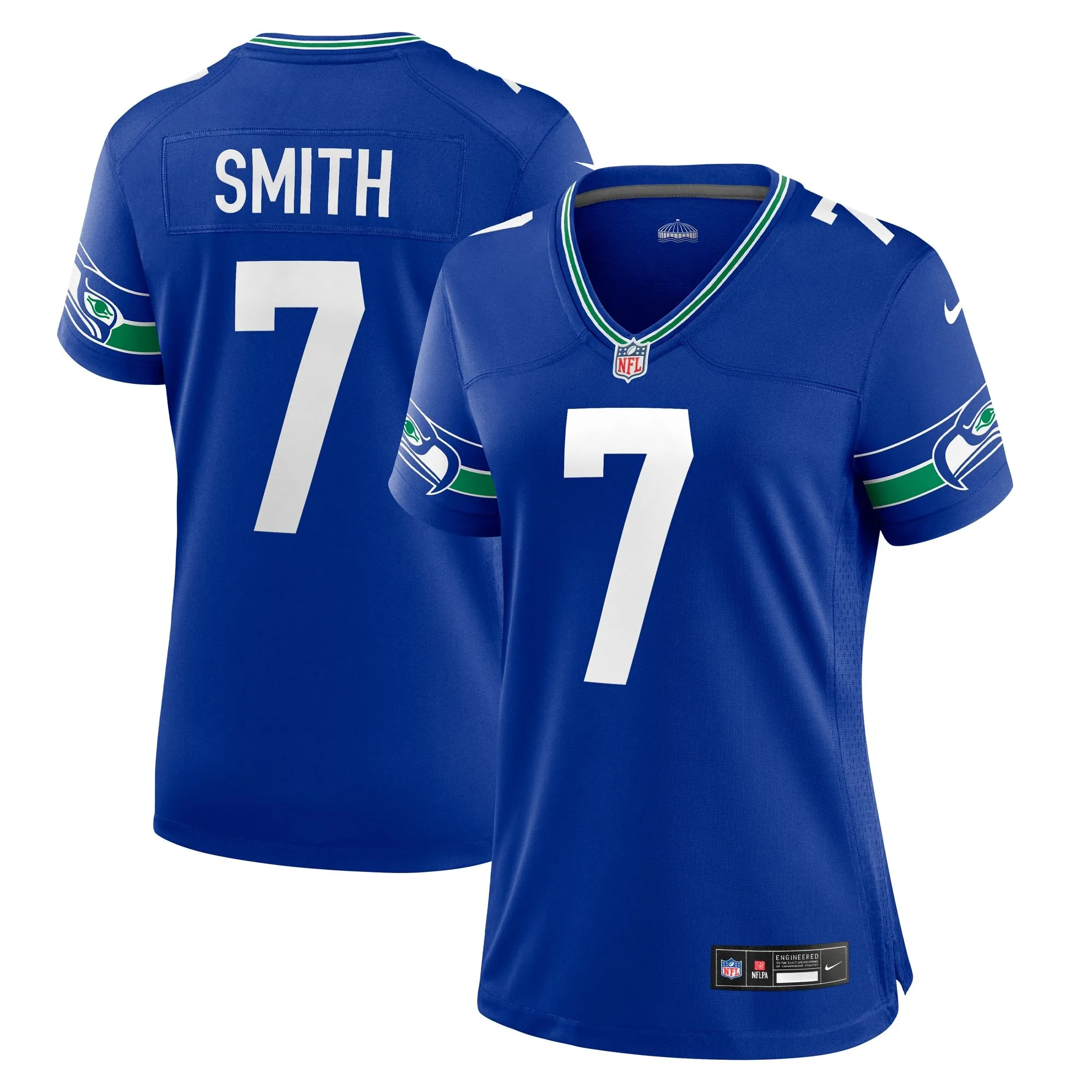 Geno Smith Seattle Seahawks  Women's Player Jersey - Royal