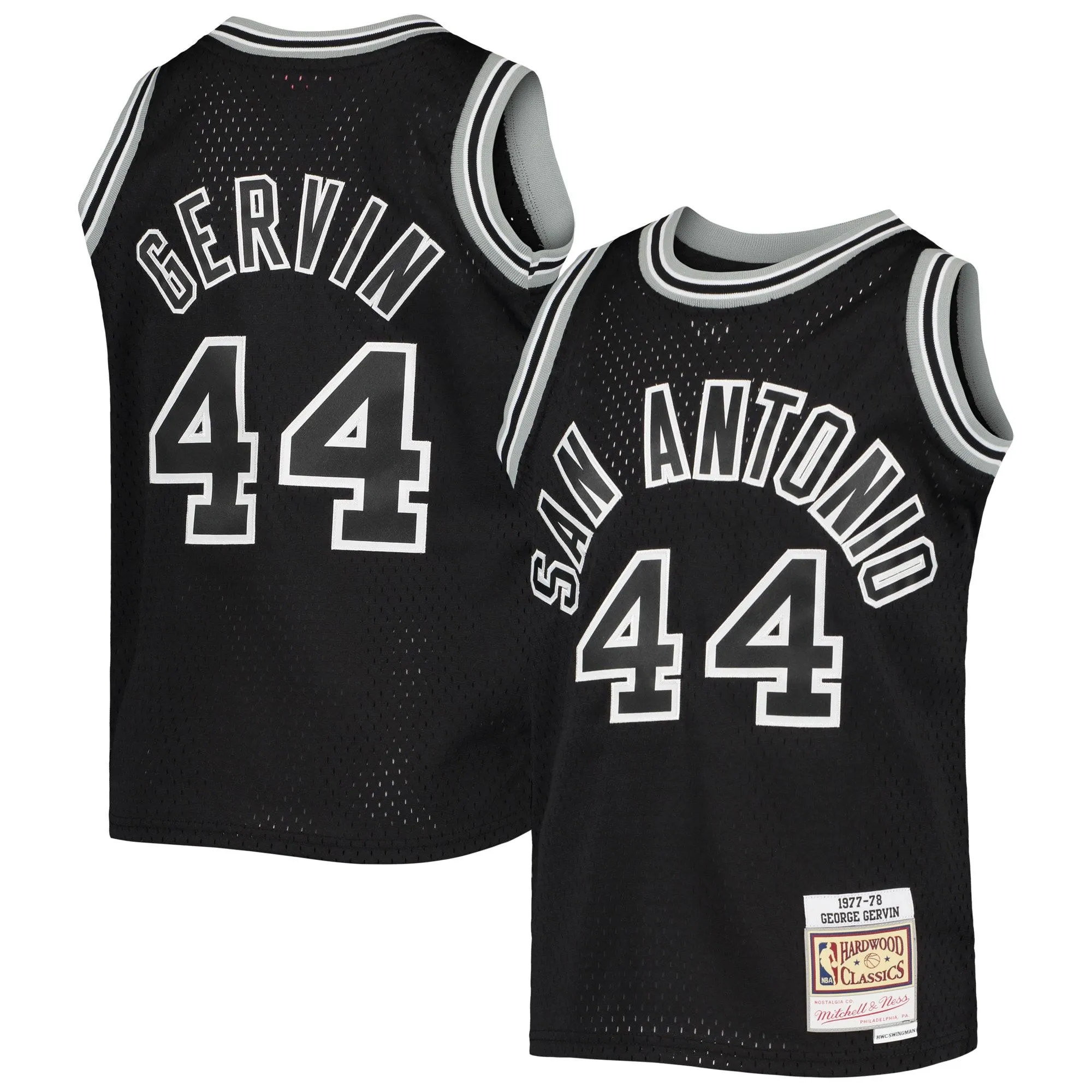 George Gervin San Antonio Spurs Mitchell & Ness Youth 1978/79 Hardwood Classics Swingman Jersey - Black