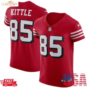 George Kittle San Francisco 49Ers  Alternate Vapor Elite Jersey   Scarlet