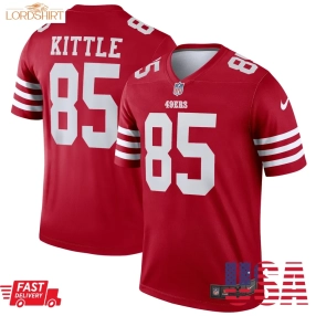 George Kittle San Francisco 49Ers  Legend Jersey   Scarlet