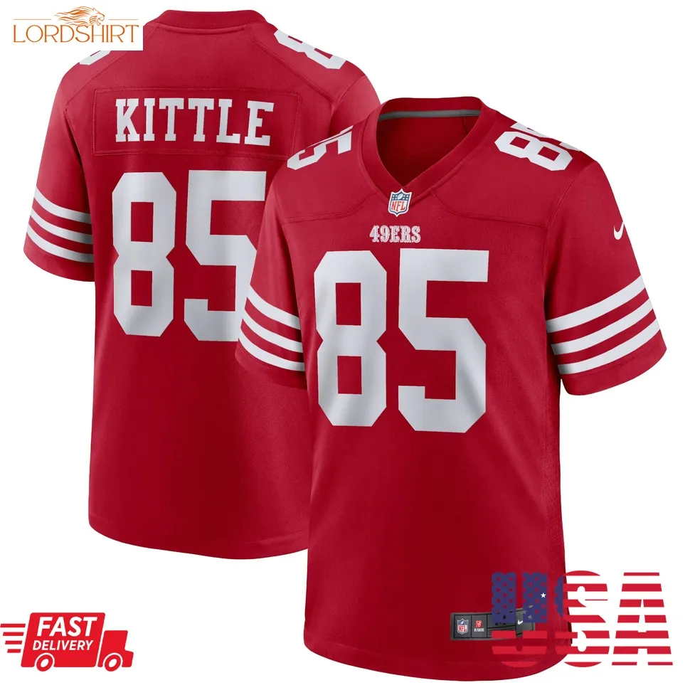 George Kittle San Francisco 49Ers  Player Game Jersey   Scarlet