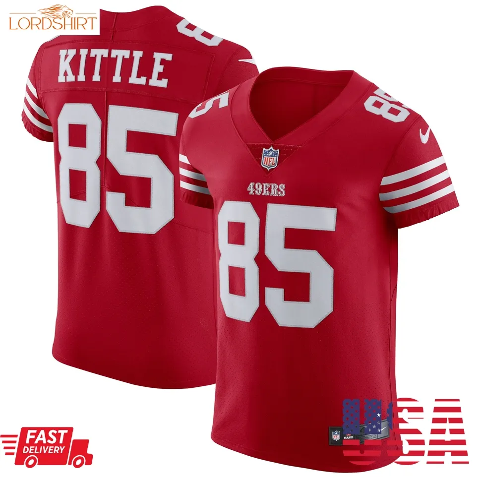 George Kittle San Francisco 49Ers  Vapor Elite Jersey   Scarlet