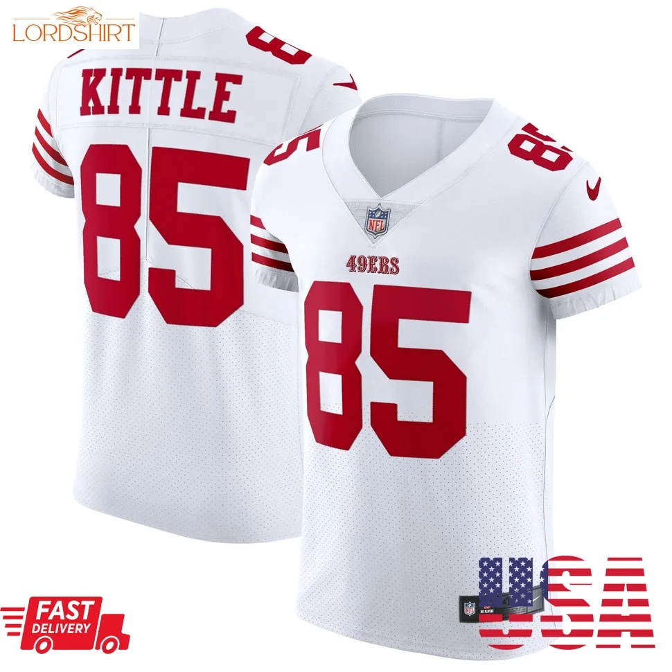 George Kittle San Francisco 49Ers  Vapor Elite Jersey   White