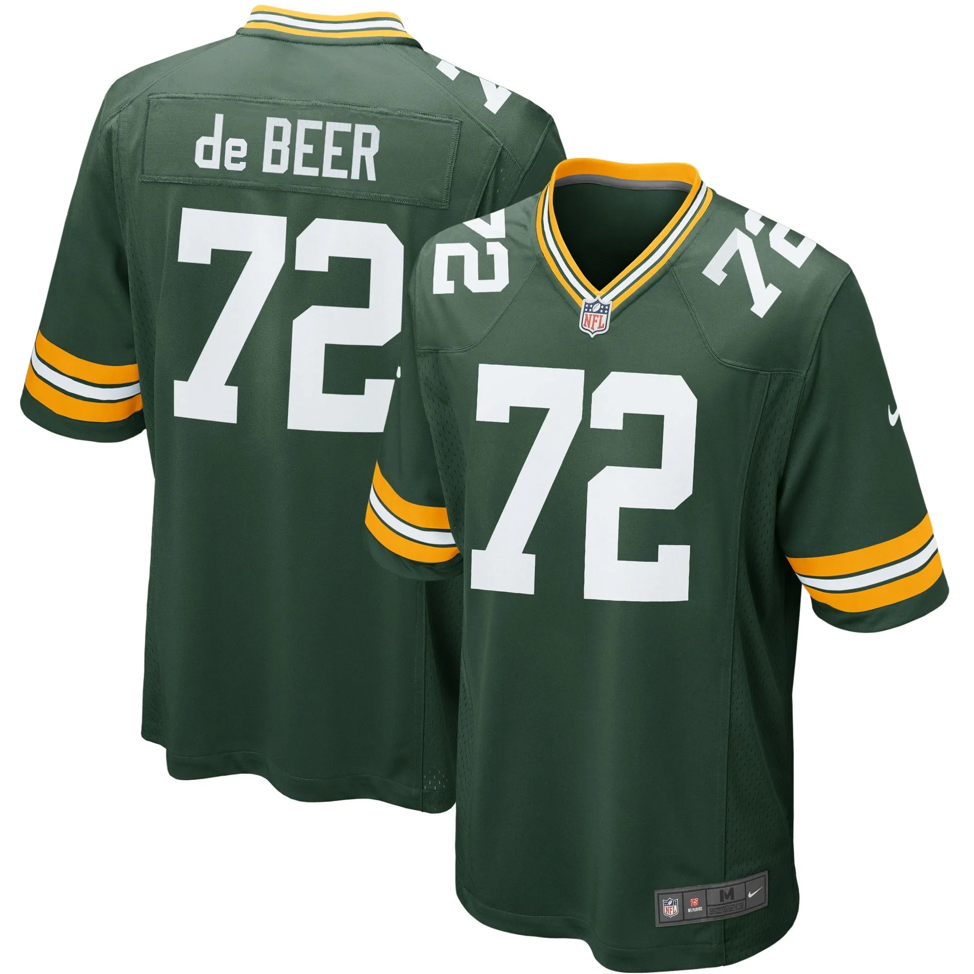 Gerhard De Beer Green Bay Packers  Youth Game Jersey - Green