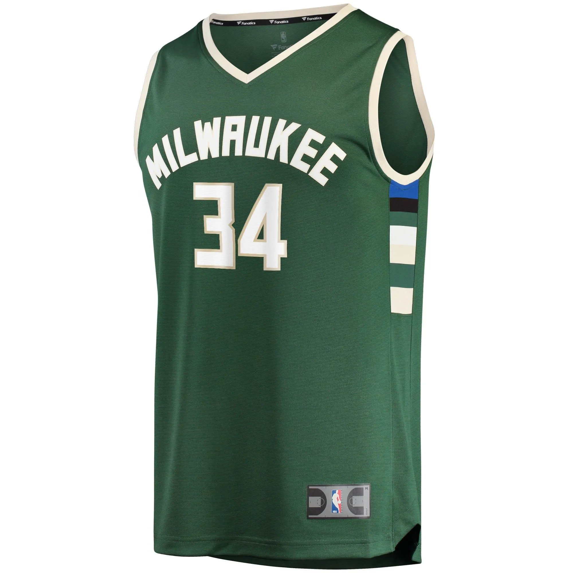 Giannis Antetokounmpo Milwaukee Bucks Fanatics Branded Big & Tall Fast Break Player Jersey - Hunter Green - Icon Edition