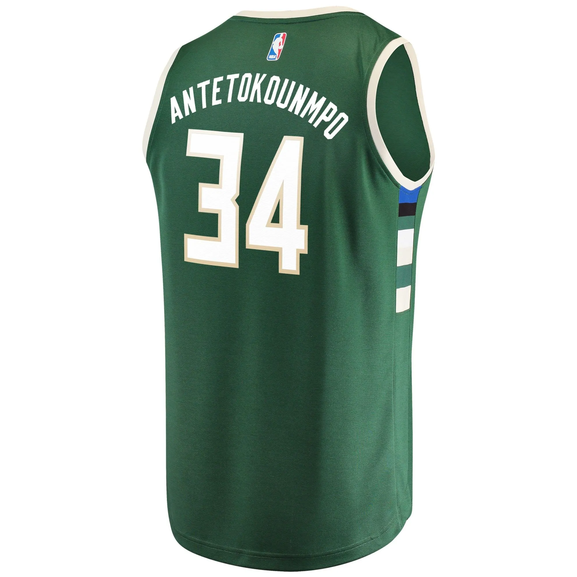 Giannis Antetokounmpo Milwaukee Bucks Fanatics Branded Youth Fast Break Player Jersey Green - Icon Edition