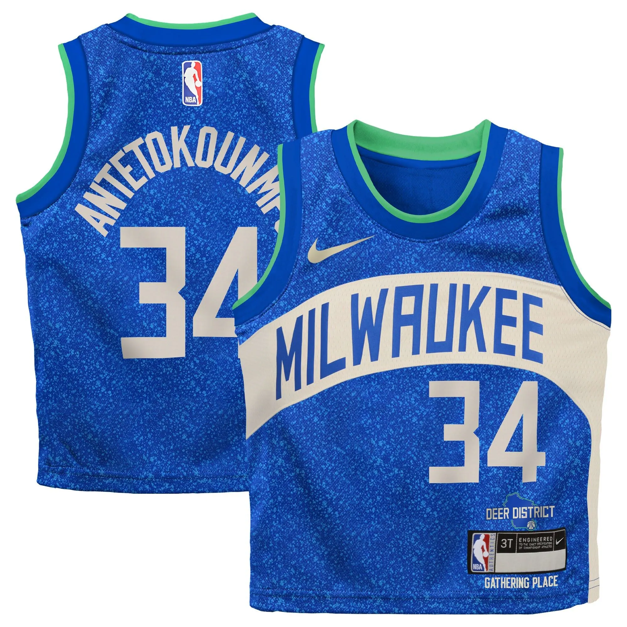 Giannis Antetokounmpo Milwaukee Bucks  Infant Swingman Replica Jersey - City Edition - Royal