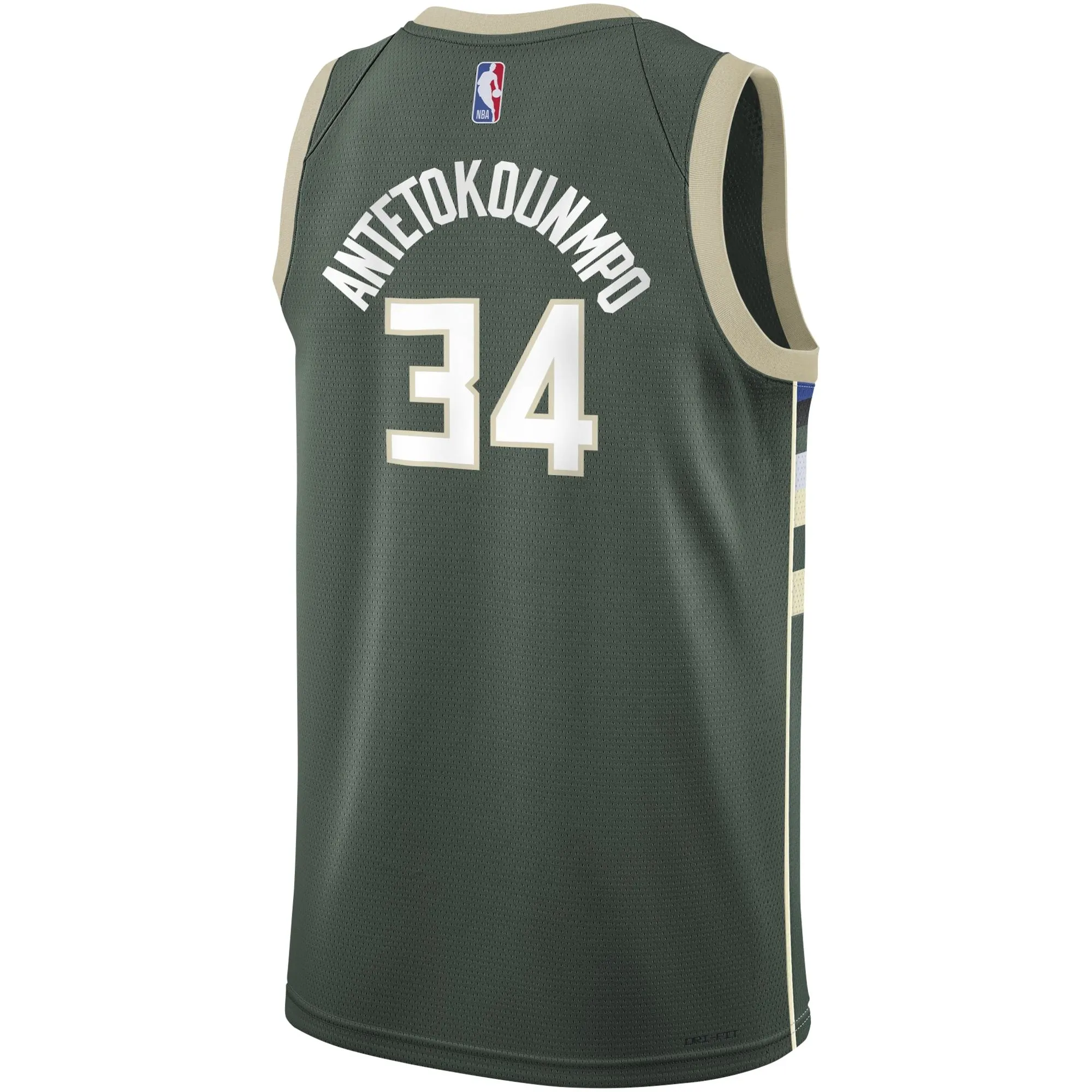 Giannis Antetokounmpo Milwaukee Bucks  Youth Swingman Jersey - Icon Edition - Hunter Green